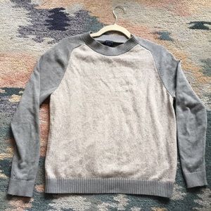 Grey Gap Mock Neck Sweater